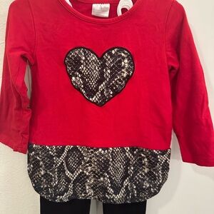 Stylish Valentine’s Long Sleeve Kids Set